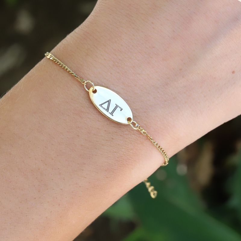Delta Gamma Sorority Bracelet - Satellite Chain Style