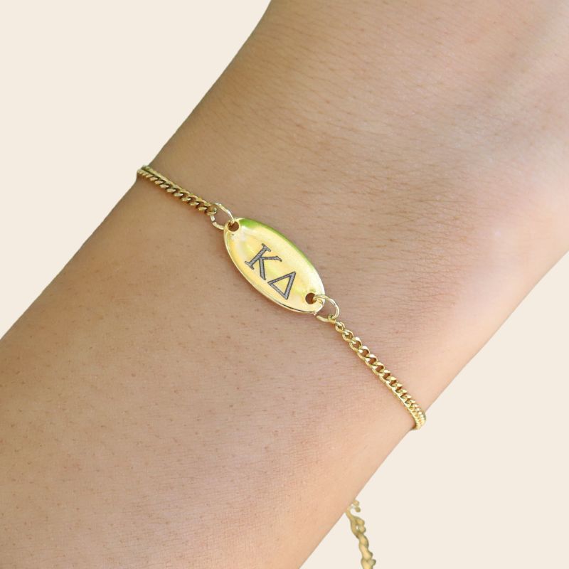 Kappa Delta Sorority Bracelet - Cuban Chain Style