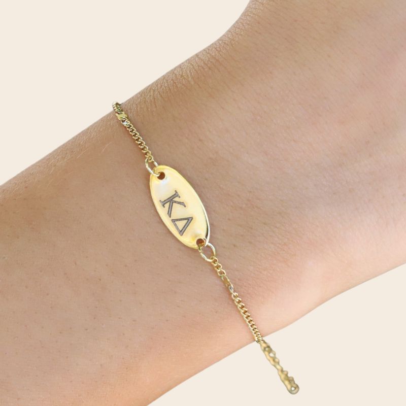 Kappa Delta Sorority Bracelet - Satellite Chain Style