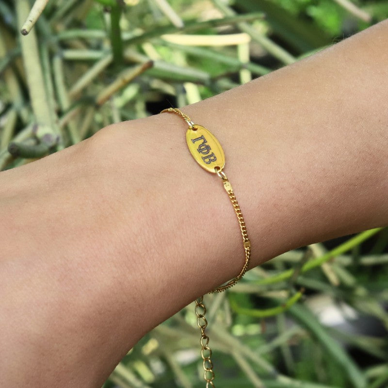 Gamma Phi Beta Sorority Bracelet - Satellite Chain Style