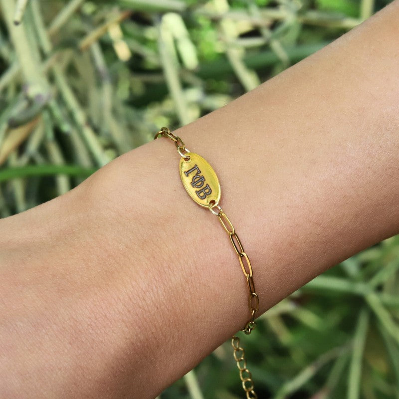 Gamma Phi Beta Sorority Bracelet - Paper Clip Style