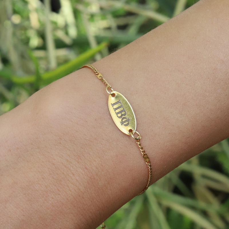 Pi Beta Phi Sorority Bracelet - Satellite Chain Style