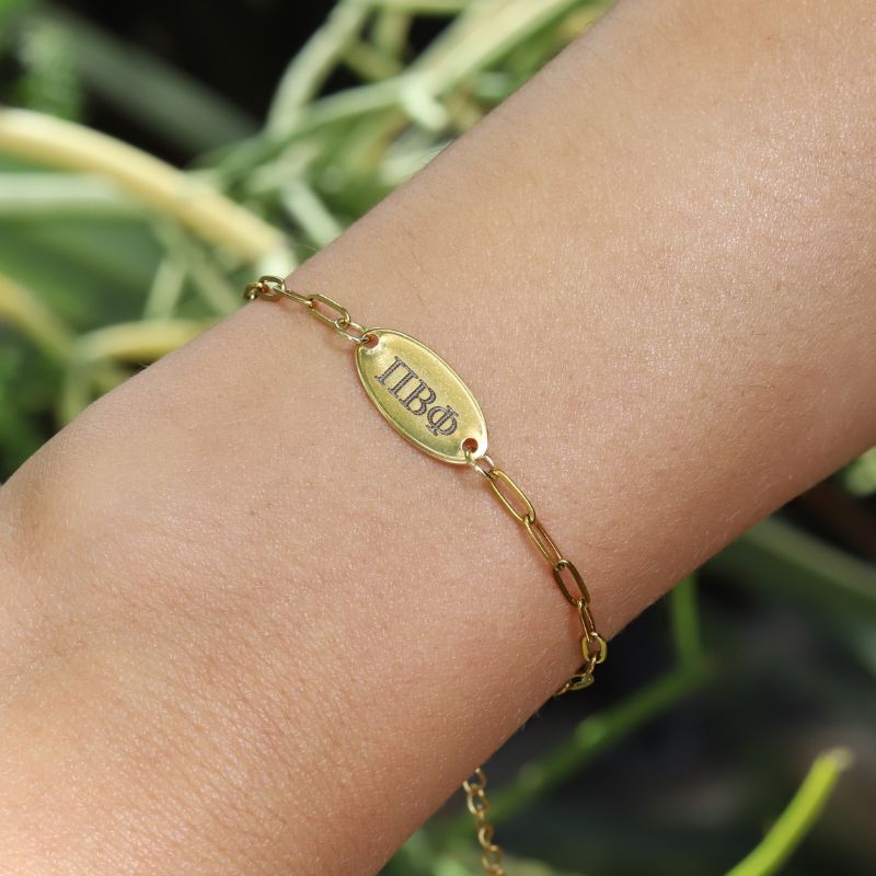 Pi Beta Phi Sorority Bracelet - Paper Clip Style